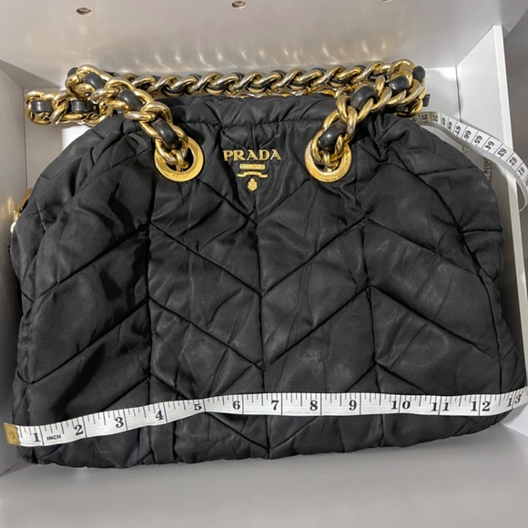 Prada Catena Chevron Chain Large Bag - Picture 12 of 14